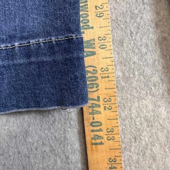 Cj by Cookie Johnson Felicity Flare Jeans WMNS 34x32 Blue Mid Rise Medium Wash - Picture 10 of 13